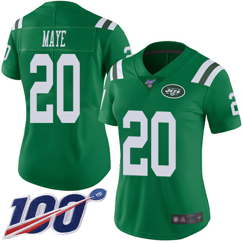New York Jets Limited Green Women Marcus Maye Jersey NFL Football 20 100th Season Rush Vapor Untouchable